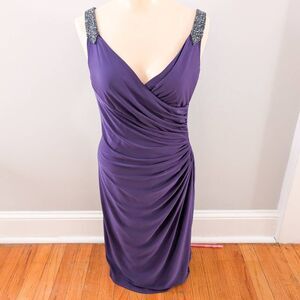 Lauren Ralph Lauren Black Label Purple Twist Dress